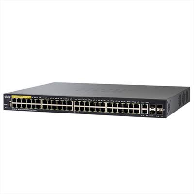 48-port 10/100 PoE Managed Switch CISCO SF350-48P-K9-EU